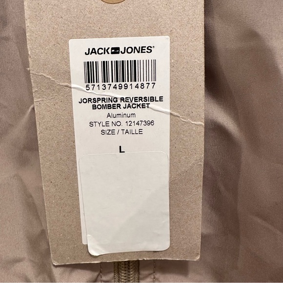 JACK & JONES JORSPRING REVERSIBLE BOMBER JACKET - Picture 6 of 7